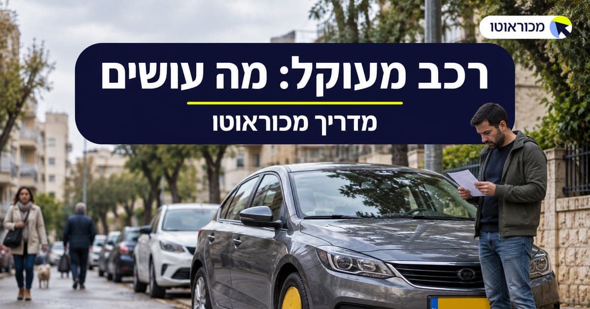 רכב מעוקל: מה זה אומר ומה אפשר לעשות